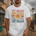 Retro 1st Grade Daisy Colorful Back To School First Grade Unisex T-Shirt