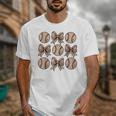 Soccer Bow Game Day Baseball Coquette Bow Women Girls Unisex T-Shirt