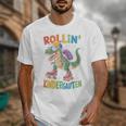 T Rex Rollin Into Kindergarten Back To School First Day Boys Unisex T-Shirt T Rex Rollin Into Kindergarten Back To School First Day Boys Unisex T-Shirt