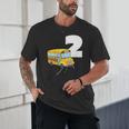 2nd Birthday School Bus Kids Back To School Themes Party Unisex T-Shirt