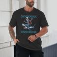 Boys Skeleton Riding a Shark Back To School Unisex T-Shirt Boys Skeleton Riding a Shark Back To School Unisex T-Shirt