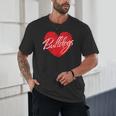 Bulldogs Heart Back To School Spirit R Unisex T-Shirt