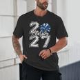 Class Of 2027 Cheer Blue Senior 2027 Back To School Unisex T-Shirt