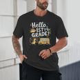 Cute Hello 1st Grade Dinosaur School Back To School Dino Bus Unisex T-Shirt Cute Hello 1st Grade Dinosaur School Back To School Dino Bus Unisex T-Shirt