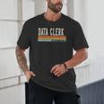 Data Clerk Week Retro Vintage Back To School Day Unisex T-Shirt