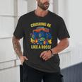 Kids 4k Boys Back To School Shirt Monster Truck Crushing 4k Unisex T-Shirt Kids 4k Boys Back To School Shirt Monster Truck Crushing 4k Unisex T-Shirt