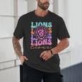 Lion Mascot Back To School Spirit Sports Men Women Groovy Unisex T-Shirt Lion Mascot Back To School Spirit Sports Men Women Groovy Unisex T-Shirt