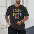 Monster Numbers Learning Cute Numbers 0-9 Back To School Unisex T-Shirt Monster Numbers Learning Cute Numbers 0-9 Back To School Unisex T-Shirt