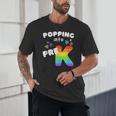 Popping Into Pre K Kid's Back To School Pop It Fidget Toy Unisex T-Shirt Popping Into Pre K Kid's Back To School Pop It Fidget Toy Unisex T-Shirt