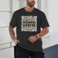 Retro Flower Power Squared Kindergarten Back To School Unisex T-Shirt