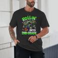 Rollin' Into 2nd Grade Monster Truck Back To School Boys Unisex T-Shirt Rollin' Into 2nd Grade Monster Truck Back To School Boys Unisex T-Shirt