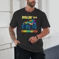 Rollin' Into Kindergarten Monster Car Back To School Boys Unisex T-Shirt Rollin' Into Kindergarten Monster Car Back To School Boys Unisex T-Shirt