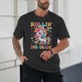 Second Grade Back To School First Day Girls Rollin Unicorn Unisex T-Shirt Second Grade Back To School First Day Girls Rollin Unicorn Unisex T-Shirt