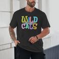 Wildcats School Spirit Groovy Back To School Girls Unisex T-Shirt