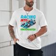 Racing Into Kindergarten Race Car Driver Back To School Performance Unisex T-Shirt Racing Into Kindergarten Race Car Driver Back To School Performance Unisex T-Shirt