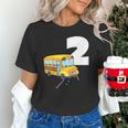 2nd Birthday School Bus Kids Back To School Themes Party Unisex T-Shirt