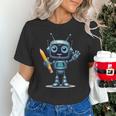 Back To School 2025 Robot Pencil For Kids Unisex T-Shirt Back To School 2025 Robot Pencil For Kids Unisex T-Shirt