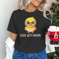 Back To School Chick With Brains Smart Intelligent Girls Unisex T-Shirt Back To School Chick With Brains Smart Intelligent Girls Unisex T-Shirt