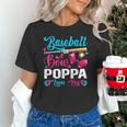 Baseball Or Bows Poppa Loves You Gender Reveal Unisex T-Shirt
