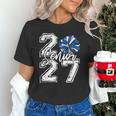 Class Of 2027 Cheer Blue Senior 2027 Back To School Unisex T-Shirt