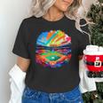 Colorful Baseball Field Home Run Baseball Player Fans Unisex T-Shirt
