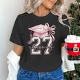Girls Class Of 2027 Back To School Senior 2027 Coquette Bow Unisex T-Shirt Girls Class Of 2027 Back To School Senior 2027 Coquette Bow Unisex T-Shirt