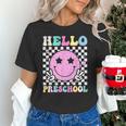 Hello Preschool Groovy Back To School Pre-K Team Girls Kids Unisex T-Shirt Hello Preschool Groovy Back To School Pre-K Team Girls Kids Unisex T-Shirt