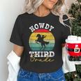 Howdy 3rd Grade Cowboy Western Back To School Third Grade Unisex T-Shirt