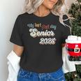 My Last First Day Senior 2025 Back To School Vintage Cool Unisex T-Shirt