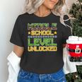 Middle School Level Unlocked Gamer Back To School Unisex T-Shirt Middle School Level Unlocked Gamer Back To School Unisex T-Shirt