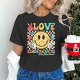 Peace Love Kindergarten Smile Face Back To School Girls Kids Unisex T-Shirt Peace Love Kindergarten Smile Face Back To School Girls Kids Unisex T-Shirt