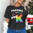 Popping Into Pre K Kid's Back To School Pop It Fidget Toy Unisex T-Shirt Popping Into Pre K Kid's Back To School Pop It Fidget Toy Unisex T-Shirt