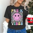 Pre-K Vibes Groovy Back To School PreK Preschool Girls Kids Unisex T-Shirt