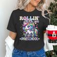 Preschool Back To School First Day Girls PreK Rollin Unicorn Unisex T-Shirt