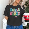 School Nurse Colorful Costume Back To School Nursing Job Unisex T-Shirt