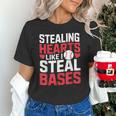 Stealing Hearts Like I Steal Bases Cute Baseball Kids Unisex T-Shirt