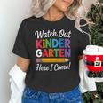 Watch Out Kindergarten Here I Come Back To School Kids Unisex T-Shirt