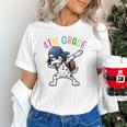 4th Grade Crew Dalmatian Dog Dabbing Back To School Premium Tri-Blend Unisex T-Shirt