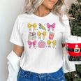 Apple Coquette Bow Books First Day Of School Back To School Unisex T-Shirt