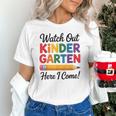 Back To School Watch Out Kindergarten Here I Come Kids Unisex T-Shirt