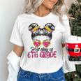 First Day Of 6th Grade Messy Hair Bun Girl Back To School Unisex T-Shirt First Day Of 6th Grade Messy Hair Bun Girl Back To School Unisex T-Shirt