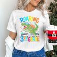 Roaring Into 3rd Grade Back To School Dinosaurus T-Rex Premium Tri-Blend Unisex T-Shirt