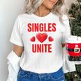Singles Unite Valentines Day Humor For Singles Raglan Baseball Tee Unisex T-Shirt Singles Unite Valentines Day Humor For Singles Raglan Baseball Tee Unisex T-Shirt