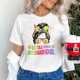 Women's Little Miss Preschool Messy Bun Tie Dye Back To School Girls Unisex T-Shirt Women's Little Miss Preschool Messy Bun Tie Dye Back To School Girls Unisex T-Shirt