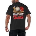 100 Days Of School Baseball Player Sports Game Teacher Kid Men's Back Print T-Shirt