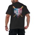 11th Birthday 11yr 2014 Baseball 11 Player 11th Birthday Men's Back Print T-Shirt 11th Birthday 11yr 2014 Baseball 11 Player 11th Birthday Men's Back Print T-Shirt