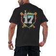 17th Birthday Baseball Drip Number 17 Year Old Birthday Boy Men's Back Print T-Shirt 17th Birthday Baseball Drip Number 17 Year Old Birthday Boy Men's Back Print T-Shirt