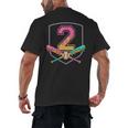 2nd Birthday Baseball Bat Ice-Cream Drip 2yrs Old Boys Kids Men's Back Print T-Shirt 2nd Birthday Baseball Bat Ice-Cream Drip 2yrs Old Boys Kids Men's Back Print T-Shirt