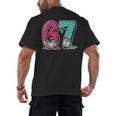67 Ice Cream Drip Baseball Gen Alpha Slang Six Seven Meme Men's Back Print T-Shirt