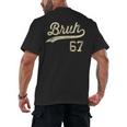 67 Six Seven Bruh Meme Baseball Style Vintage Men's Back Print T-Shirt 67 Six Seven Bruh Meme Baseball Style Vintage Men's Back Print T-Shirt